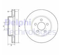 DELPHI BG4642 Disco freno