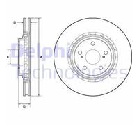 DELPHI BG4691C Disco freno