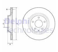 DELPHI BG4693C Disco freno
