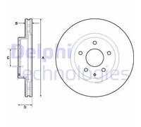 DELPHI BG4713C Disco freno