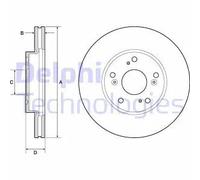 Discofreno BG4741C DELPHI per HONDA
