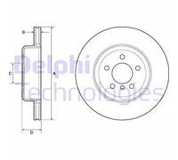 Delphi Disco freno BG4752C - Kit coppia posteriore per BMW