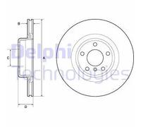 DELPHI BG4755C Disco freno