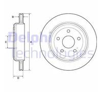 DELPHI BG4802C Disco freno