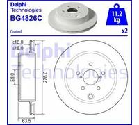 DELPHI BG4826C Disco freno