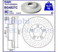 DELPHI BG4827C Disco freno