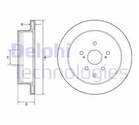 Delphi Disco freno BG4929C posteriore ventilato Ø309 mm per Lexus RX 2 pezzi