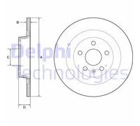 Discofreno BG4950C DELPHI per VOLVO VOLVO