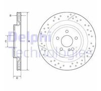 Discofreno BG4958C DELPHI per MERCEDES-BENZ