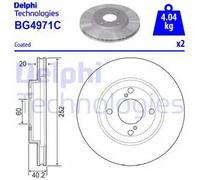 DELPHI BG4971C Disco freno