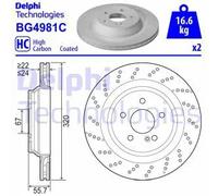 DELPHI BG4981C Disco freno