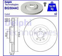 DELPHI BG5044C Disco freno
