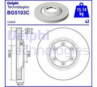 DELPHI BG5103C Disco freno