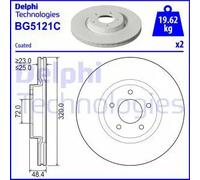 DELPHI BG5121C Disco freno
