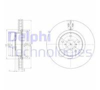 DELPHI BG9055 Disco freno