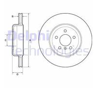 DELPHI BG9130C Disco freno
