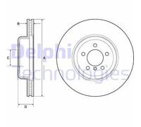 DELPHI BG9158C Disco freno