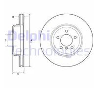 2x Disco freno ventilato BG9159C DELPHI per BMW Z4 Roadster