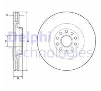 DELPHI BG9202C Disco freno