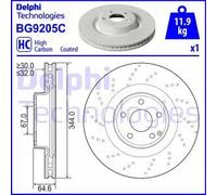 DELPHI BG9205C Disco freno
