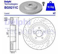 DELPHI BG9211C Disco freno