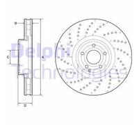 DELPHI BG9215C Disco freno
