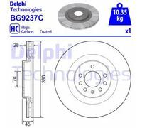 Delphi Disco freno BG9237C ventilato per Opel Corsa E