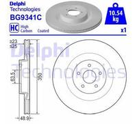 Delphi Disco freno BG9341C ventilato per Ford