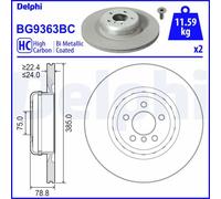 DELPHI BG9363BC Disco freno