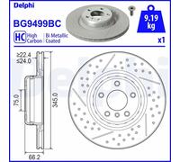 DELPHI BG9499BC Disco freno