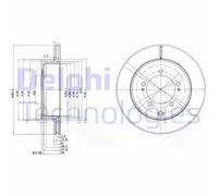 DELPHI BG9849 Disco freno