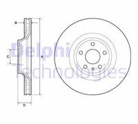DELPHI BG9955 Disco freno