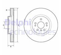 DELPHI BG9968 Disco freno