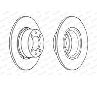 Dischi freno FERODO DDF1035C anteriore, ventilato, 2 Pezzo