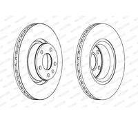 2x Disco freno ventilato DDF1291C FERODO per AUDI A6 C6 Avant A6 C6
