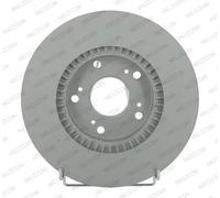 Dischi freno FERODO DDF1496C anteriore, ventilato, 2 Pezzo