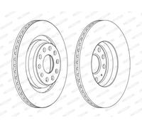 2x Disco freno ventilato DDF1503C FERODO per VW AUDI SEAT SKODA CUPRA