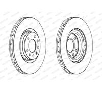 Ferodo Dischi freno DDF1512 - anteriore ventilato - coppia
