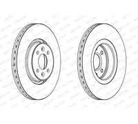 FERODO DDF1513C Disco freno per RENAULT