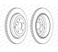 2x Disco freno ventilato DDF1531C FERODO per MERCEDES-BENZ CLASSE R CLASSE GL