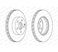 2x Disco freno ventilato DDF1690C FERODO per MERCEDES-BENZ SLK CLASSE C Coupé