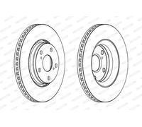 Dischi freno FERODO DDF1756C anteriore, ventilato, 2 Pezzo