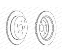 Ferodo Disco freno DDF2072C posteriore ventilato – Set 2 pezzi