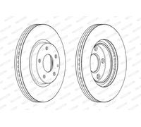 2x Disco freno ventilato DDF2463C FERODO per MAZDA CX-5 6 Familiare 6 Tre volumi