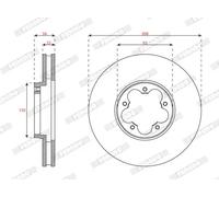 FERODO DDF3057C Disco freno