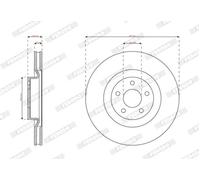 FERODO DDF3111C Disco freno
