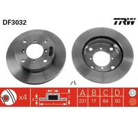 TRW Segnalatore usura freni GIC229 anteriori per Mercedes SLK 2.8 05>