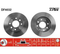TRW DF4032 Disco freno