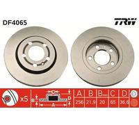 1X Disco freno TRW DF4065 per AUDI A3 (8L1) 1.8 1999-2002