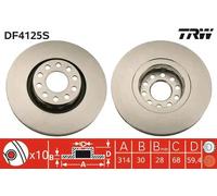 TRW DF4125S Disco freno
